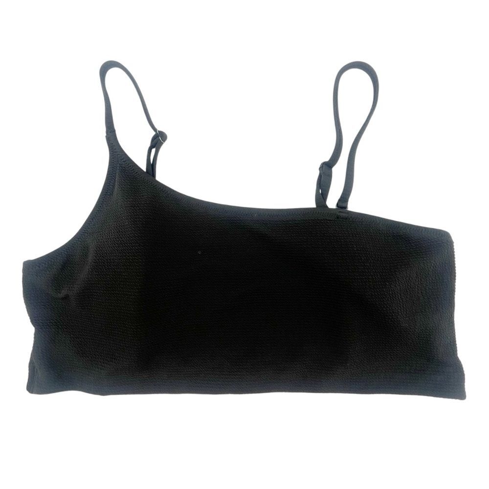 Old Navy Pucker Convertible One Strap Bandeau Bikini Two Piece Black Size XL/XXL - Picture 5 of 14